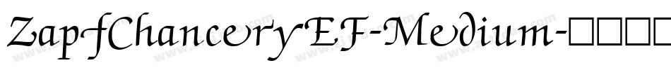 ZapfChanceryEF-Medium字体转换