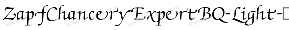 ZapfChanceryExpertBQ-Light字体转换