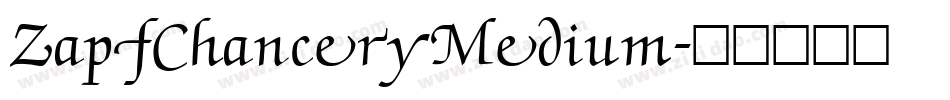 ZapfChanceryMedium字体转换