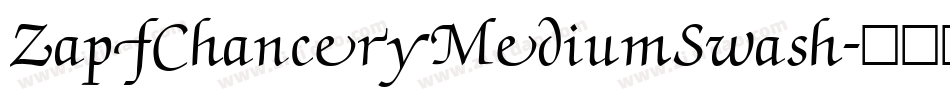 ZapfChanceryMediumSwash字体转换