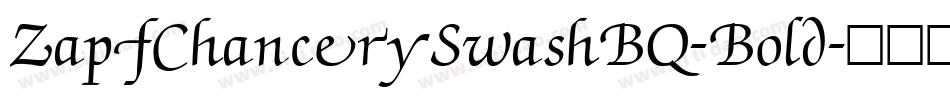 ZapfChancerySwashBQ-Bold字体转换