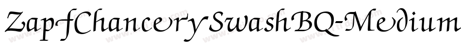 ZapfChancerySwashBQ-MediumItalic字体转换