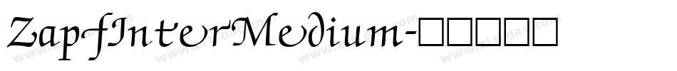 ZapfInterMedium字体转换