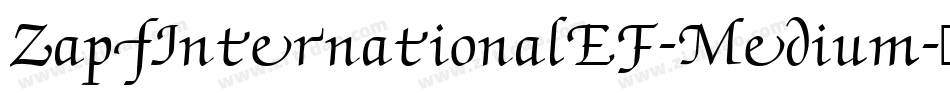 ZapfInternationalEF-Medium字体转换