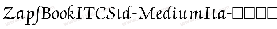 ZapfBookITCStd-MediumIta字体转换