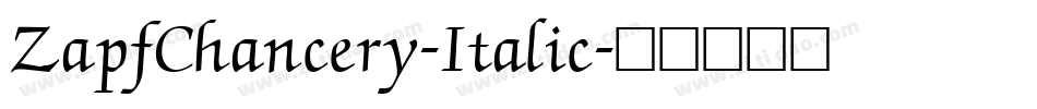 ZapfChancery-Italic字体转换
