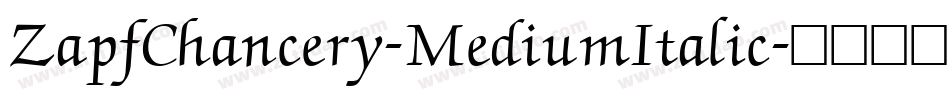 ZapfChancery-MediumItalic字体转换