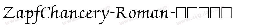 ZapfChancery-Roman字体转换