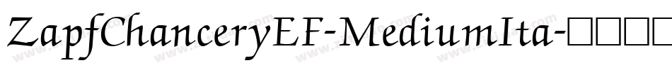 ZapfChanceryEF-MediumIta字体转换