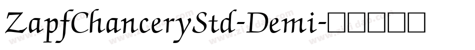 ZapfChanceryStd-Demi字体转换