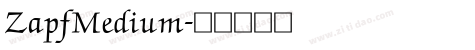 ZapfMedium字体转换