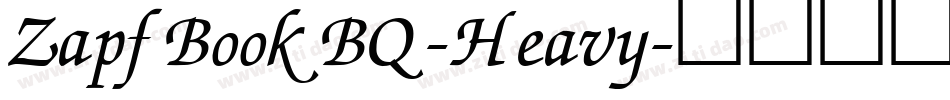 ZapfBookBQ-Heavy字体转换