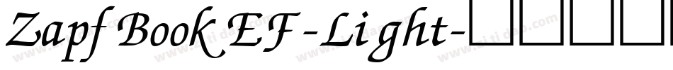 ZapfBookEF-Light字体转换