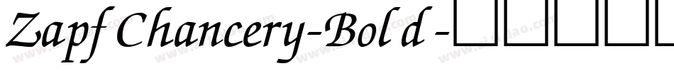 ZapfChancery-Bold字体转换