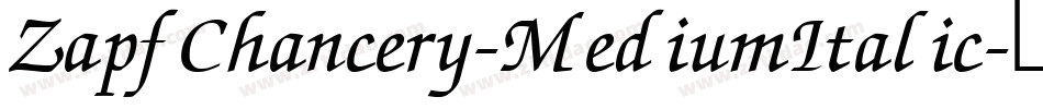 ZapfChancery-MediumItalic字体转换