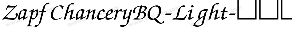 ZapfChanceryBQ-Light字体转换
