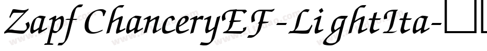 ZapfChanceryEF-LightIta字体转换