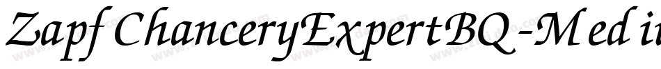 ZapfChanceryExpertBQ-Medium字体转换