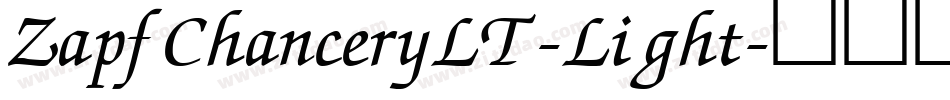 ZapfChanceryLT-Light字体转换