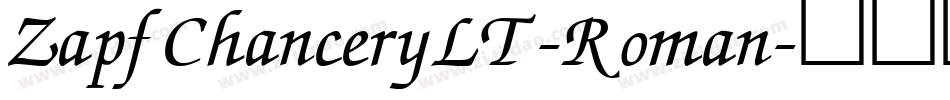 ZapfChanceryLT-Roman字体转换