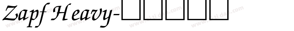 ZapfHeavy字体转换