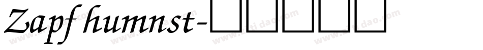 Zapfhumnst字体转换