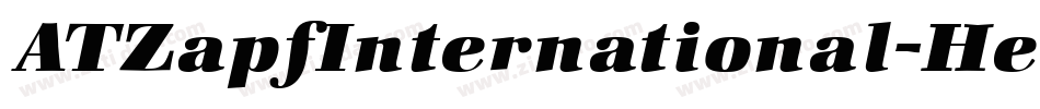 ATZapfInternational-Heavy字体转换