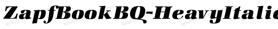 ZapfBookBQ-HeavyItalic字体转换