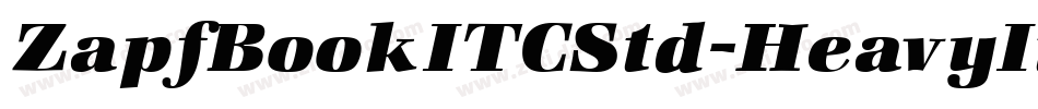 ZapfBookITCStd-HeavyItalic字体转换