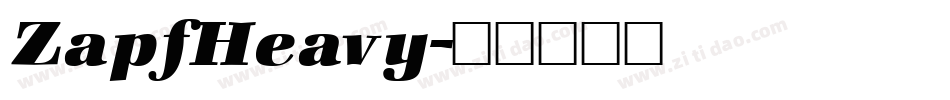 ZapfHeavy字体转换