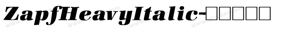 ZapfHeavyItalic字体转换