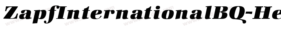 ZapfInternationalBQ-Heavy字体转换