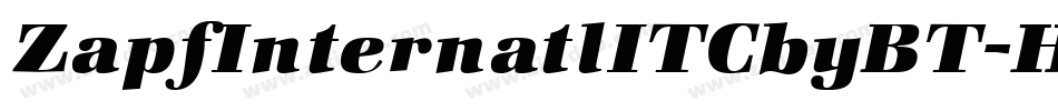 ZapfInternatlITCbyBT-HeavyItal字体转换