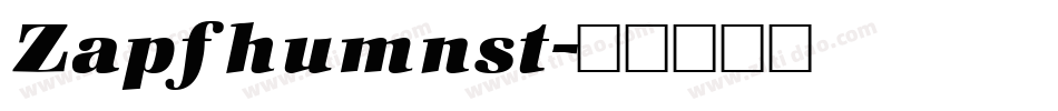 Zapfhumnst字体转换
