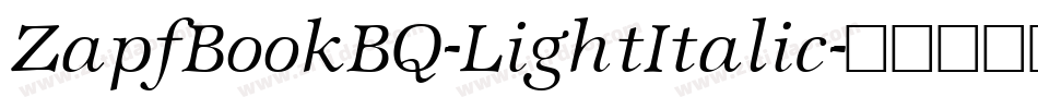 ZapfBookBQ-LightItalic字体转换