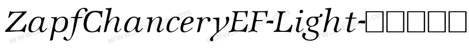 ZapfChanceryEF-Light字体转换