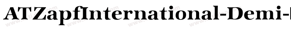 ATZapfInternational-Demi字体转换
