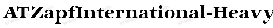 ATZapfInternational-Heavy字体转换