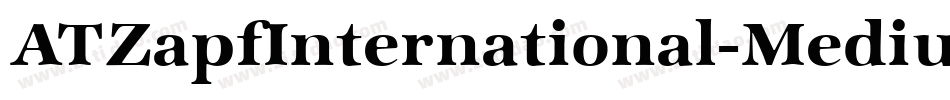 ATZapfInternational-Medium字体转换