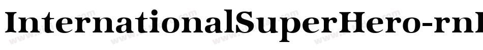 InternationalSuperHero-rnKA字体转换