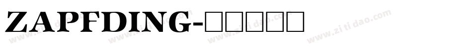 ZAPFDING字体转换
