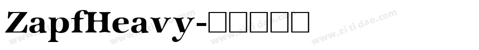 ZapfHeavy字体转换