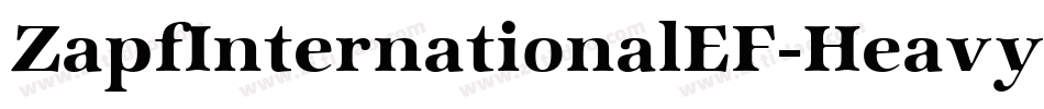ZapfInternationalEF-Heavy字体转换