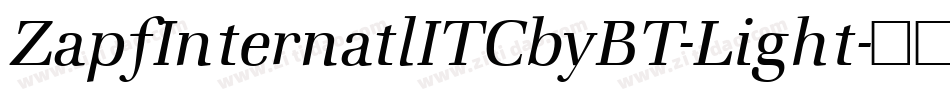 ZapfInternatlITCbyBT-Light字体转换