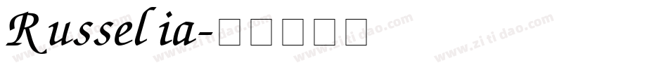 Russelia字体转换