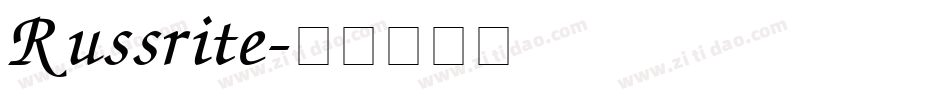 Russrite字体转换