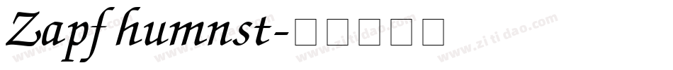 Zapfhumnst字体转换
