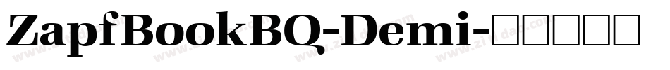 ZapfBookBQ-Demi字体转换