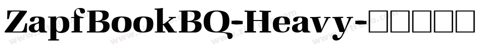 ZapfBookBQ-Heavy字体转换
