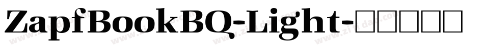 ZapfBookBQ-Light字体转换